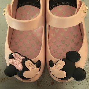 Mickey and Minnie jelly sandals by Mini Melissa.